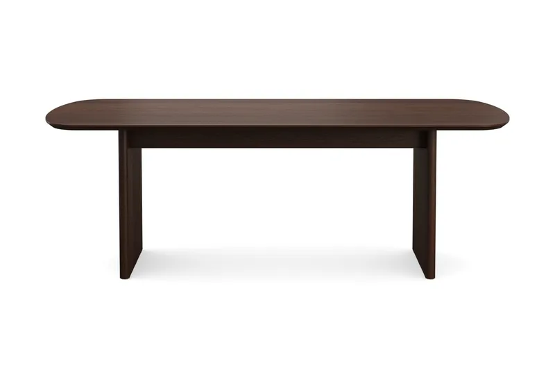Alma rektangulärt Matbord 220x100 cm Fanér - Rökt ek - Möbler - Matplats - Matbord & köksbord