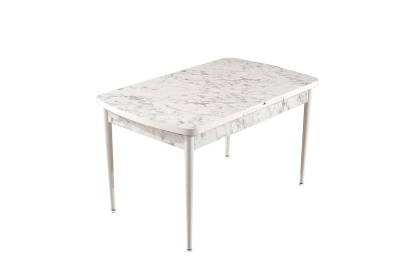 Amerbach Matbord 132 cm Rektangulär - Vit/Grå - Möbler - Matplats - Matbord & köksbord