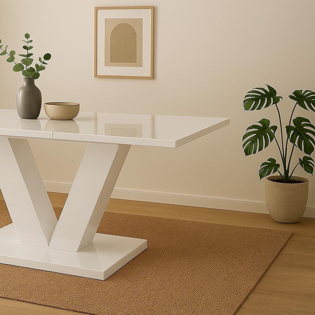 Andy Matbord 140 cm - Vit