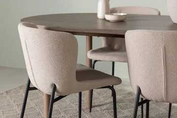 Andy Matbord 180x90 cm Brun med 4 Modesto Matstol - Möbler - Matplats - Matgrupp & matbord med stolar