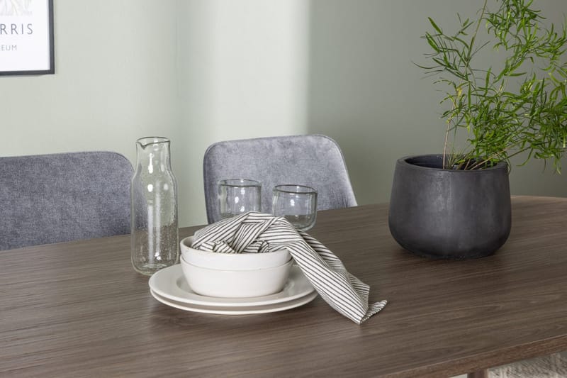 Andy Matbord 180x90 cm Brun med 4 Rosie Matstol - Möbler - Matplats - Matgrupp & matbord med stolar
