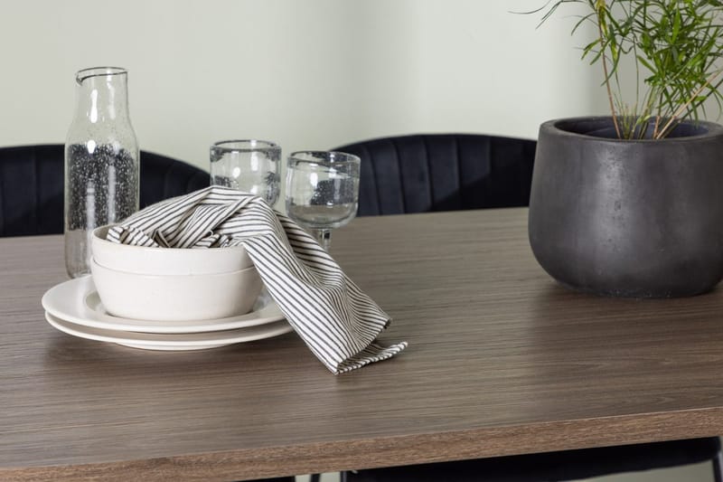 Andy Matbord 180x90 cm Brun med 4 Selma Matstol - Möbler - Matplats - Matgrupp & matbord med stolar