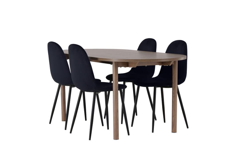 Andy Matbord 180x90 cm Brun med 4 Polar Köksstol - Möbler - Matplats - Matgrupp & matbord med stolar