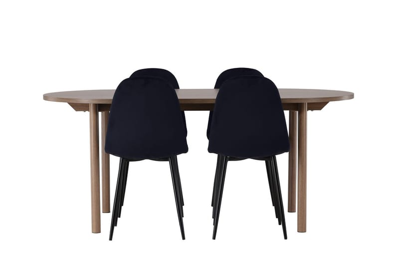 Andy Matbord 180x90 cm Brun med 4 Polar Köksstol - Möbler - Matplats - Matgrupp & matbord med stolar