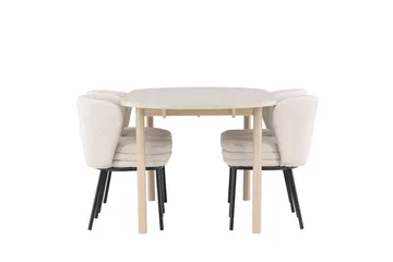 Andy Matbord 180x90 cm med 4 Agnes Matstol - Möbler - Matplats - Matgrupp & matbord med stolar