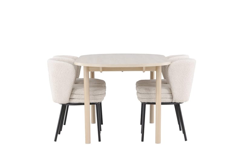 Andy Matbord 180x90 cm med 4 Agnes Matstol - Möbler - Matplats - Matgrupp & matbord med stolar