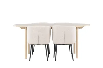 Andy Matbord 180x90 cm med 4 Agnes Matstol - Möbler - Matplats - Matgrupp & matbord med stolar