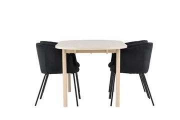 Andy Matbord 180x90 cm med 4 Berit Karmstol - Möbler - Matplats - Matgrupp & matbord med stolar