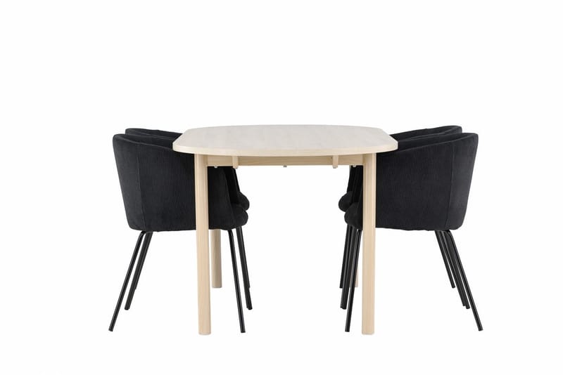 Andy Matbord 180x90 cm med 4 Berit Karmstol - Möbler - Matplats - Matgrupp & matbord med stolar