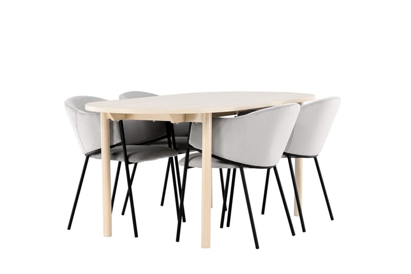 Andy Matbord 180x90 cm med 4 Evelina Karmstol - Möbler - Matplats - Matgrupp & matbord med stolar