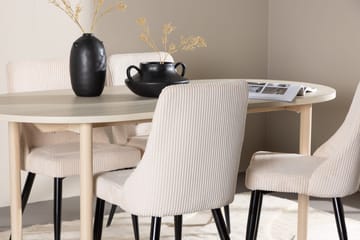 Andy Matbord 180x90 cm med 4 Leone Matstol - Möbler - Matplats - Matgrupp & matbord med stolar