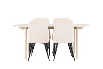 Andy Matbord 180x90 cm med 4 Leone Matstol - Möbler - Matplats - Matgrupp & matbord med stolar