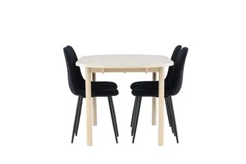 Andy Matbord 180x90 cm med 4 Polar Matstol - Möbler - Matplats - Matgrupp & matbord med stolar