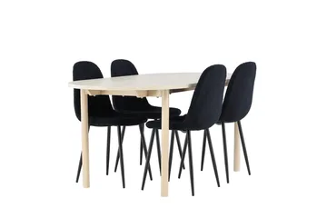 Andy Matbord 180x90 cm med 4 Polar Matstol - Möbler - Matplats - Matgrupp & matbord med stolar