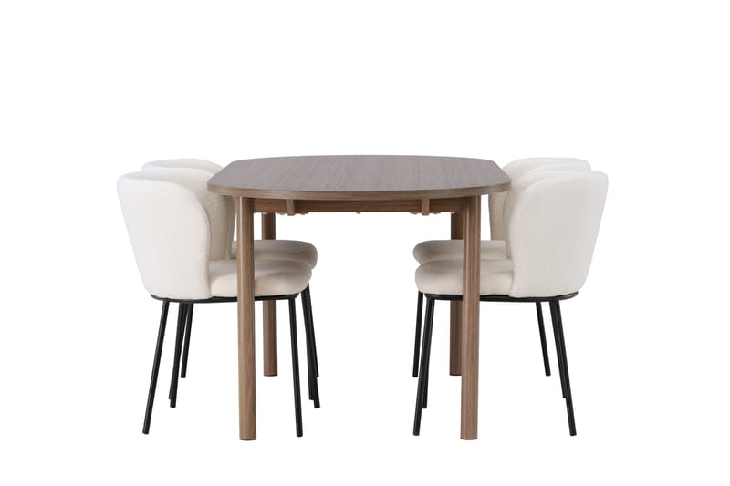 Andy Matgrupp 180 cm Oval med 4 Edina Stolar - Möbler - Matplats - Matgrupp & matbord med stolar
