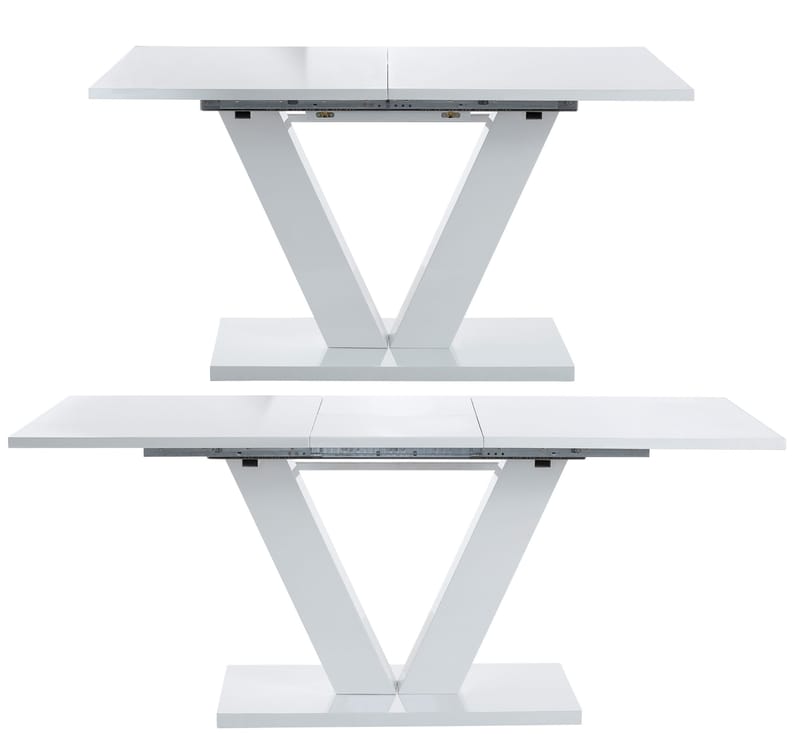 Andy Utdragbart Rektangulärt Matbord 140 cm i Trä - Vit - Möbler - Matplats - Matbord & köksbord