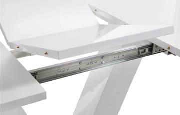 Andy Utdragbart Rektangulärt Matbord 140 cm i Trä - Vit - Möbler - Matplats - Matbord & köksbord