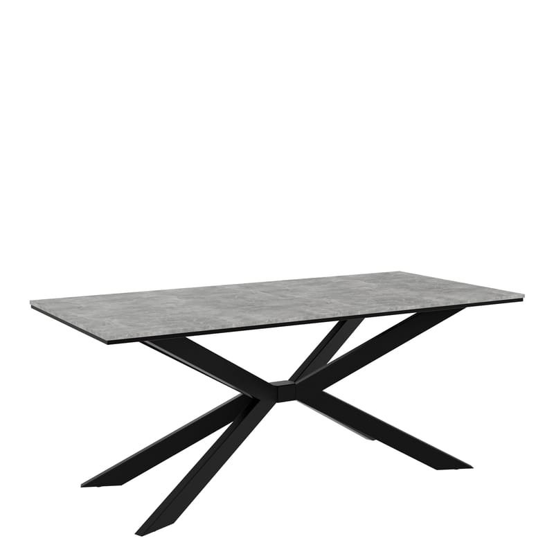 Aplung Matbord 190 cm Rektangulär - Svart/Grå - Möbler - Matplats - Matbord & köksbord