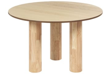 APPELLE Matbord 120 cm Rund Ljusbrun