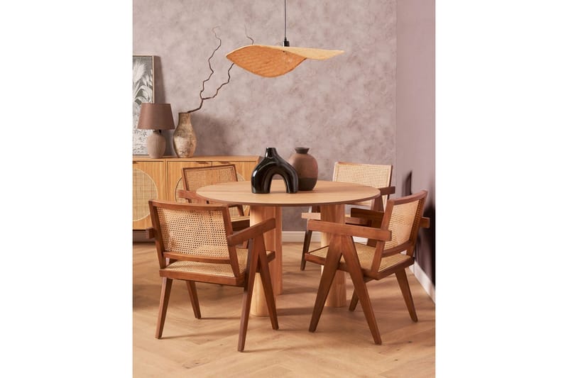 Appelle Matbord 120 cm Rund - Ljusbrun - Möbler - Matplats - Matbord & köksbord