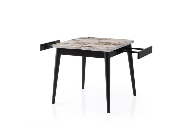 Asillo Matbord 80 cm Kvadratisk - Vit marmor - Möbler - Matplats - Matbord & köksbord