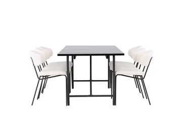 Astrid Matbord 90 cm med 6 Chico Matstol - Möbler - Matplats - Matgrupp & matbord med stolar