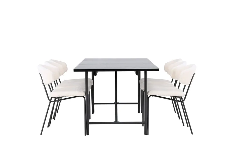Astrid Matbord 90 cm med 6 Chico Matstol - Möbler - Matplats - Matgrupp & matbord med stolar