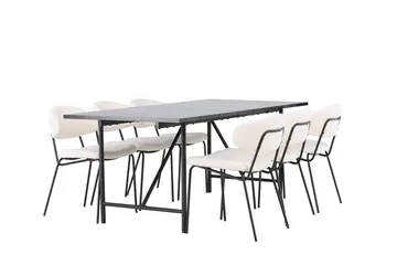 Astrid Matbord 90 cm med 6 Chico Matstol - Möbler - Matplats - Matgrupp & matbord med stolar