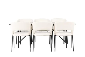 Astrid Matbord 90 cm med 6 Day Matstol - Möbler - Matplats - Matgrupp & matbord med stolar
