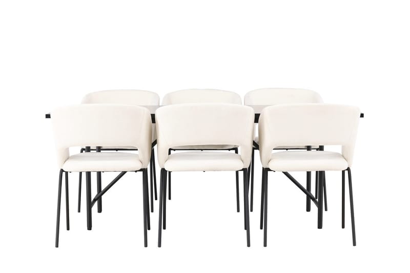 Astrid Matbord 90 cm med 6 Day Matstol - Möbler - Matplats - Matgrupp & matbord med stolar