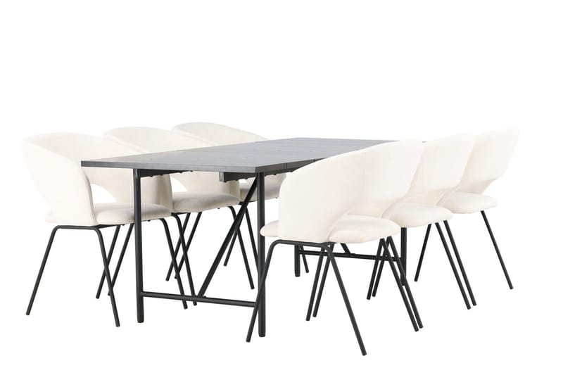 Astrid Matbord 90 cm med 6 Day Matstol - Möbler - Matplats - Matgrupp & matbord med stolar