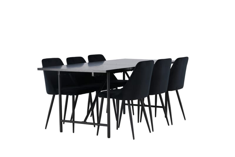 Astrid Matbord 90 cm med 6 Night Matstol - Möbler - Matplats - Matgrupp & matbord med stolar