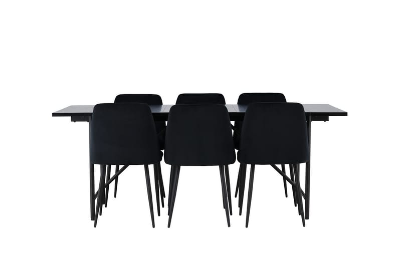 Astrid Matbord 90 cm med 6 Night Matstol - Möbler - Matplats - Matgrupp & matbord med stolar