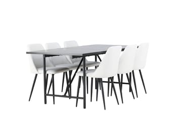 Astrid Matbord 90 cm med 6 Night Matstol - Möbler - Matplats - Matgrupp & matbord med stolar