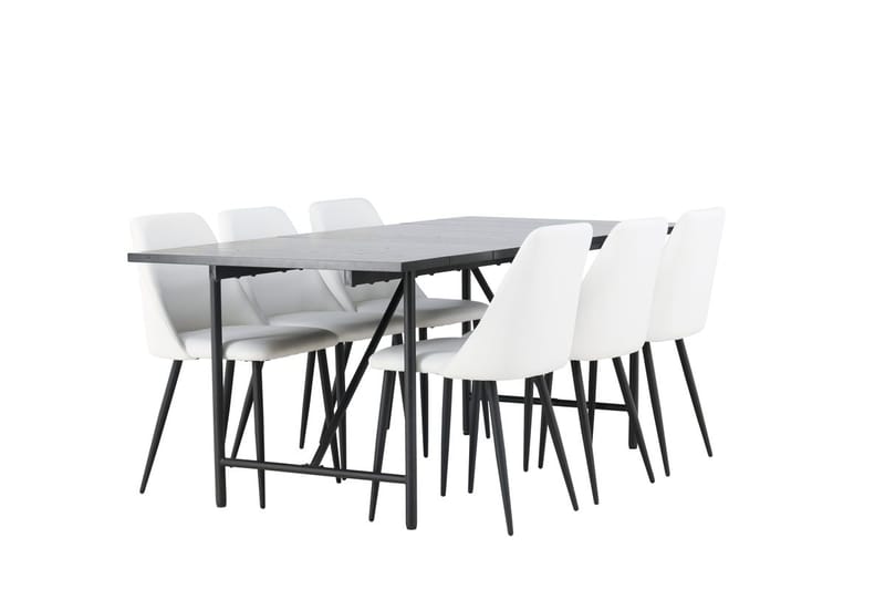 Astrid Matbord 90 cm med 6 Night Matstol - Möbler - Matplats - Matgrupp & matbord med stolar