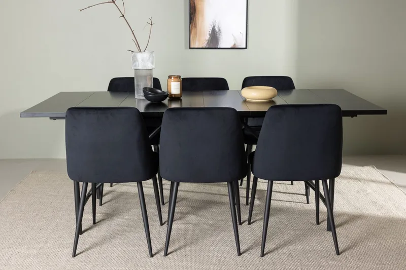 Astrid Matbord 90 cm med 6 Night Matstol