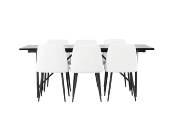 Astrid Matbord 90 cm med 6 Night Matstol - Möbler - Matplats - Matgrupp & matbord med stolar