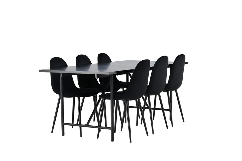 Astrid Matbord 90 cm med 6 Polar Köksstol - Möbler - Matplats - Matgrupp & matbord med stolar