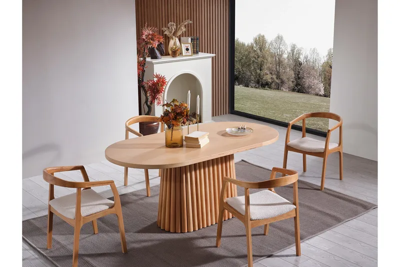 Atlantis Matbord 170 cm Oval - Natur - Möbler - Matplats - Matbord & köksbord