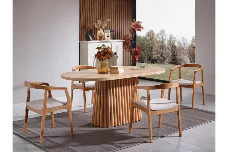 Atlantis Matbord 170 cm Oval - Natur - Möbler - Matplats - Matbord & köksbord