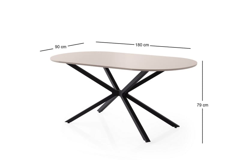 Aura Matbord 180 cm Rektangulär - Brun - Möbler - Matplats - Matbord & köksbord