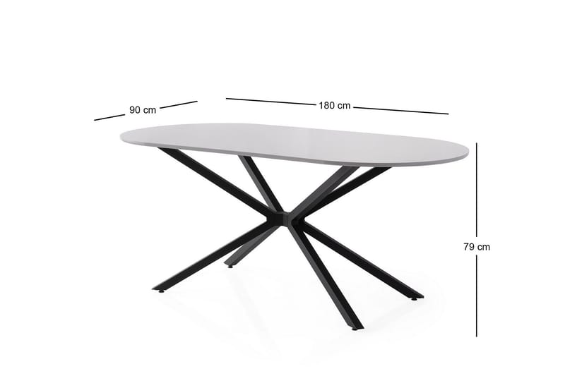 Aura Matbord 180 cm Rektangulär - Ljusgrå - Möbler - Matplats - Matbord & köksbord