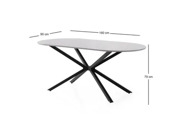 Aura Matbord 180 cm Rektangulär - Ljusgrå - Möbler - Matplats - Matbord & köksbord