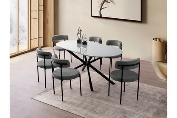 Aura Matbord 180 cm Rektangulär - Ljusgrå - Möbler - Matplats - Matbord & köksbord