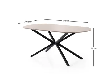 Aura Matbord 180 cm Rektangulär - Vit - Möbler - Matplats - Matbord & köksbord