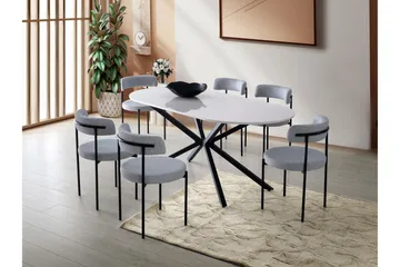 Aura Matbord 180 cm Rektangulär - Vit - Möbler - Matplats - Matbord & köksbord