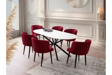 Aura Matbord 180 cm Rektangulär - Vit - Möbler - Matplats - Matbord & köksbord