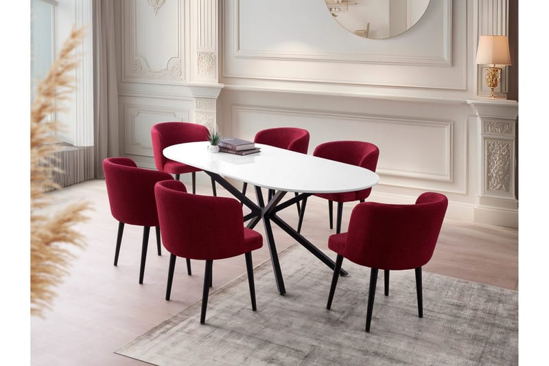 Aura Matbord 180 cm Rektangulär - Vit - Möbler - Matplats - Matbord & köksbord