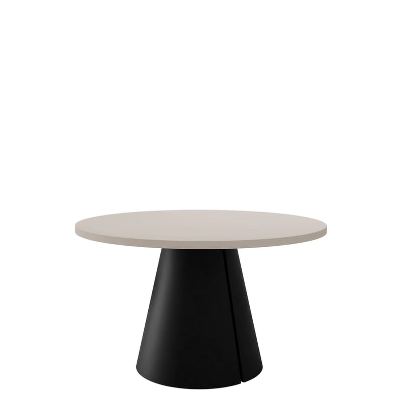Aurion Matbord rund förlängningsbart 100-174 cm - Svart, beige - Möbler - Matplats - Matbord & köksbord