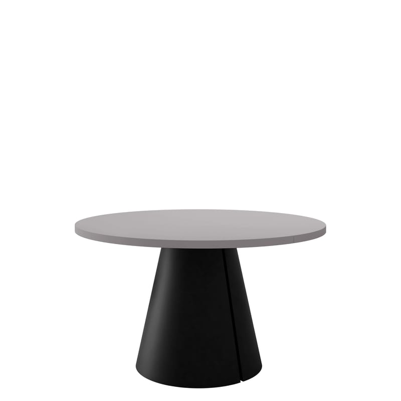 Aurion Matbord rund förlängningsbart 100-174 cm, Svart, grå